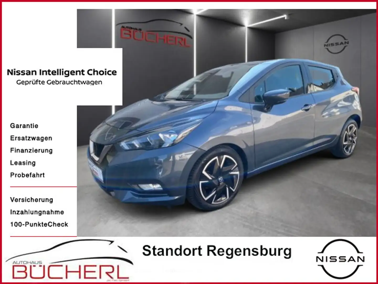 Nissan Micra 1,0 IG-T N-Way NC, KLIMA, NAVI Grau - 1