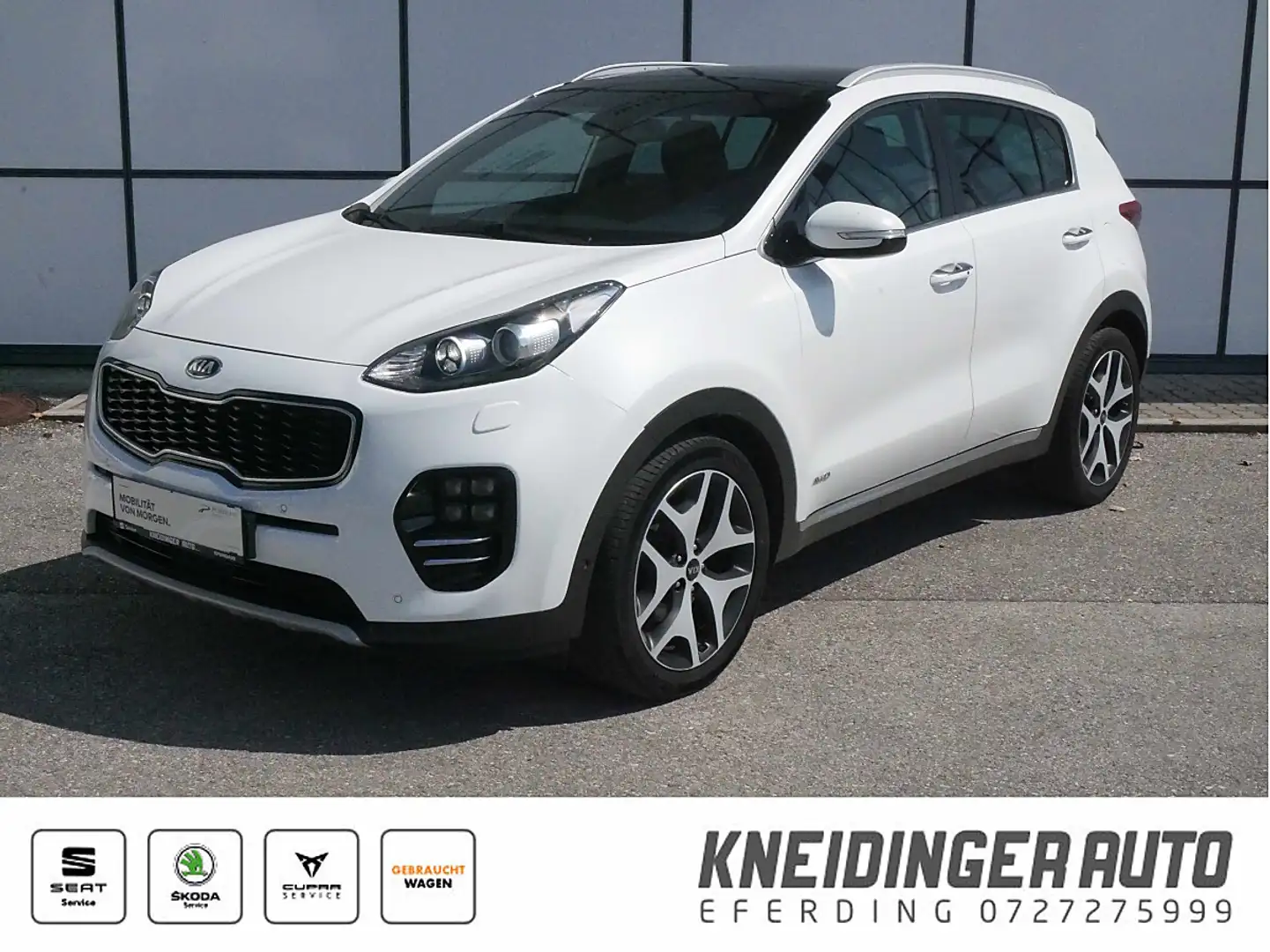 Kia Sportage 1,6 T-GDI AWD GT-Line DCT Weiß - 1