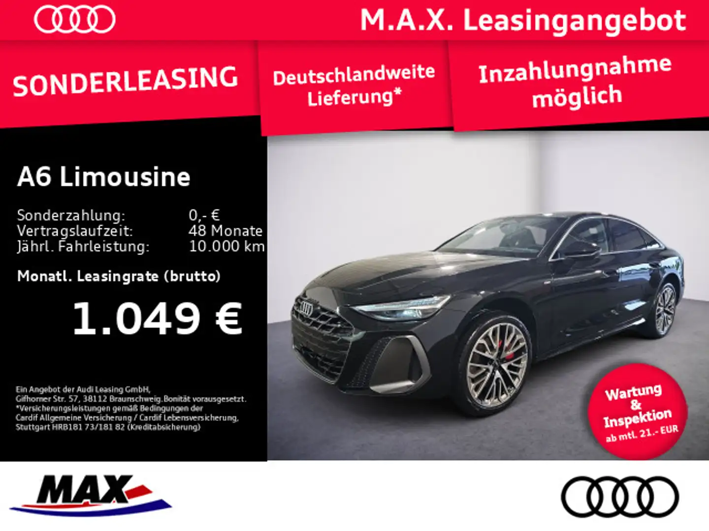 Audi A6 TFSI quattro 270 kW S tronic Schwarz - 1