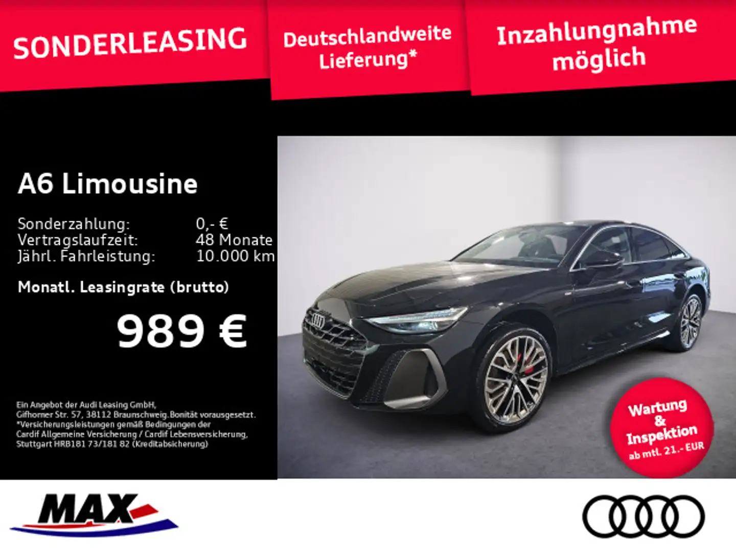 Audi A6 TFSI quattro 270 kW S tronic Schwarz - 1