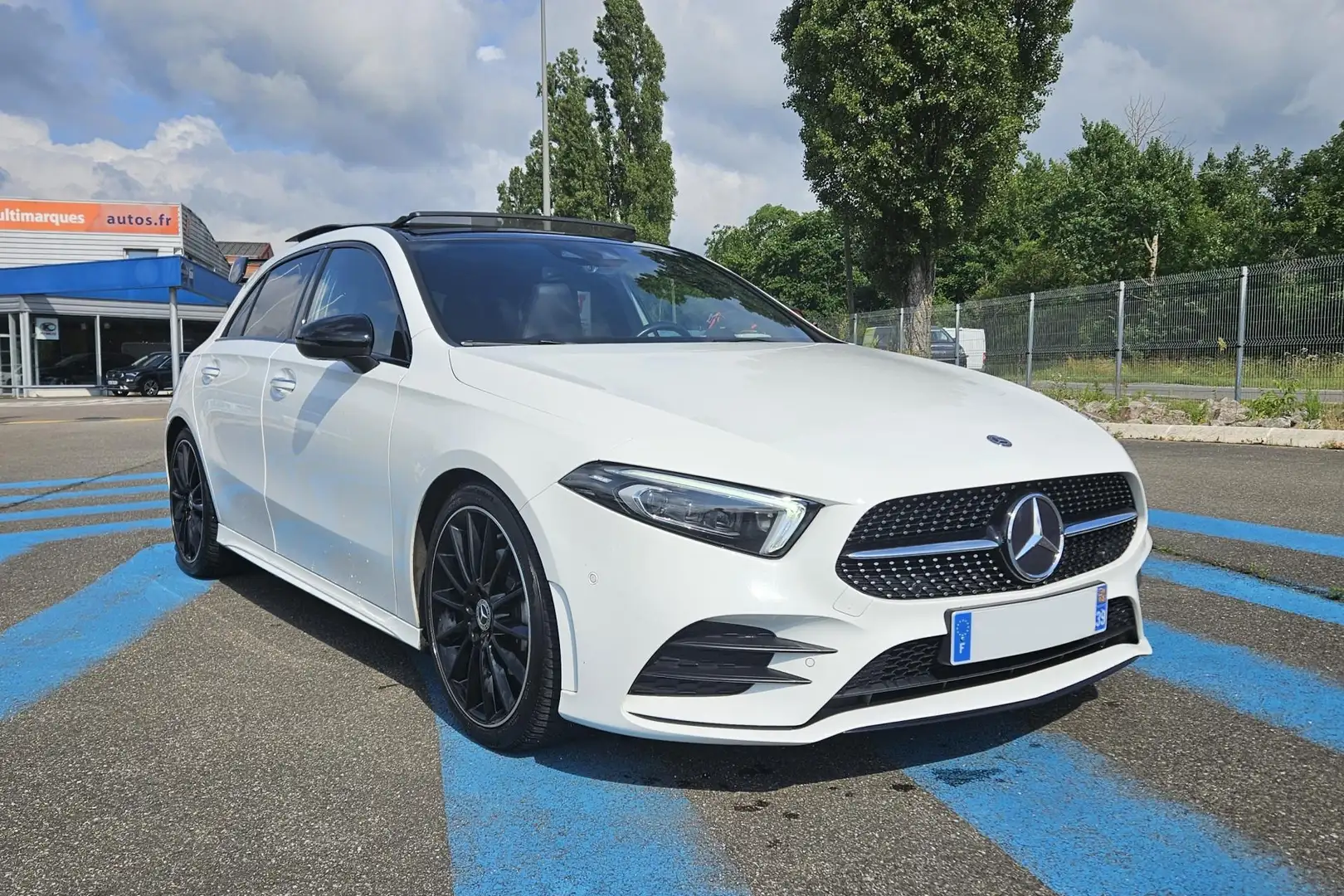 Mercedes-Benz CL A 200 d - BV 8G 5P - AMG Line +TO + AILERON 45 Blanc - 2