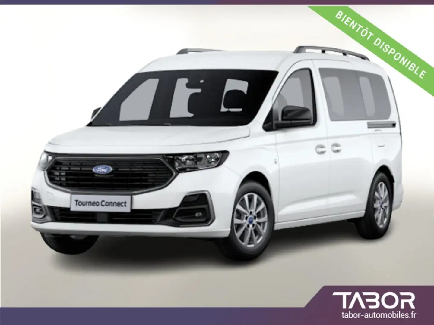 Ford Tourneo Connect Grand TDCi 122 Tit Aut LED Blanc - 1