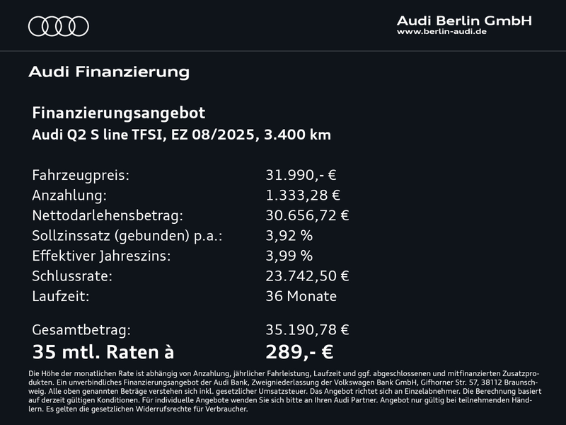 Audi Q2 S line 35 TFSI S tr. VIRTUAL LED NAVI RFK — photo 4