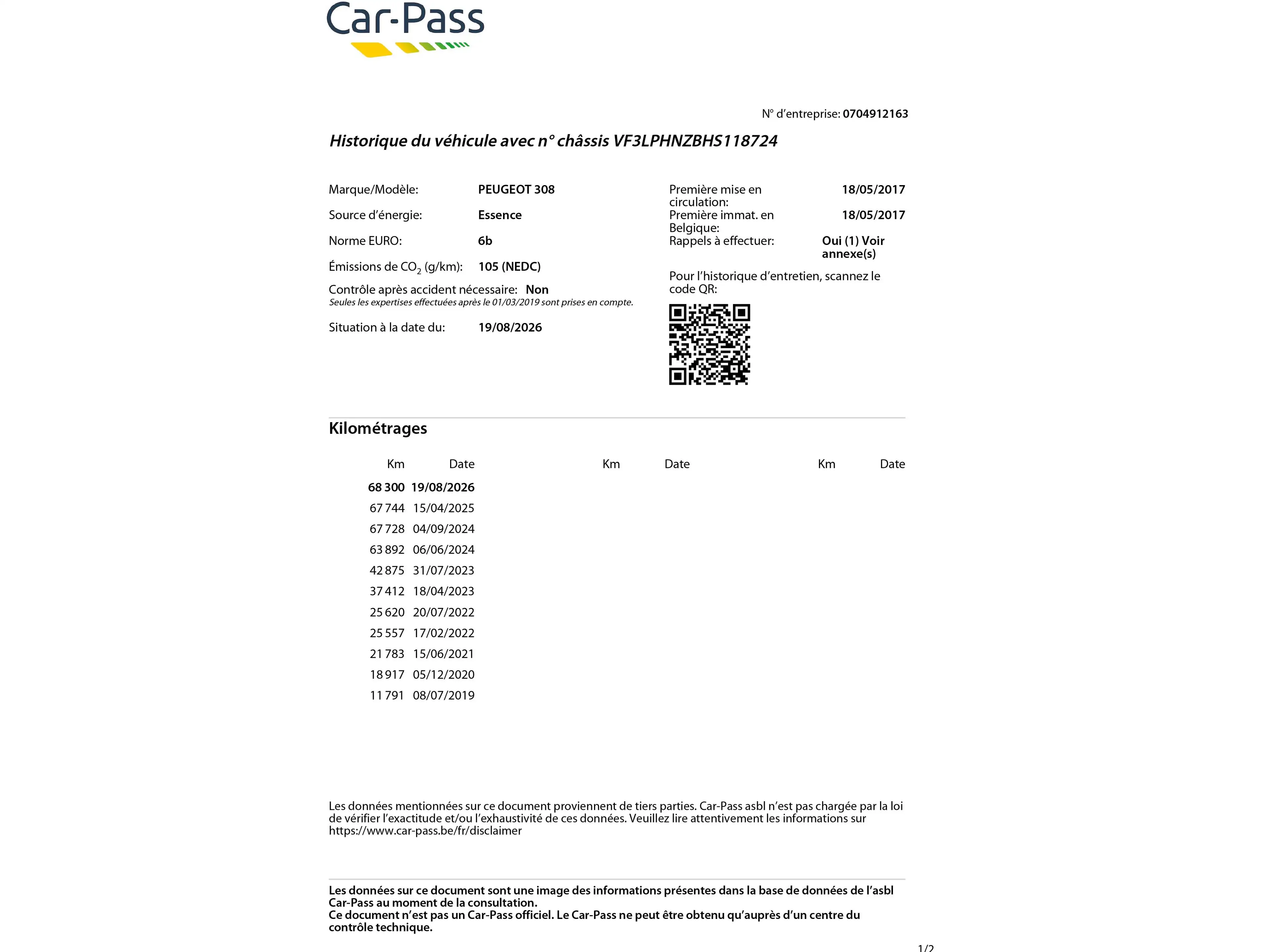 Peugeot 308 308 1.2i | 68.000km | 2017 | Navi | Bluetooth | Caméra & Radar de recul — photo 13