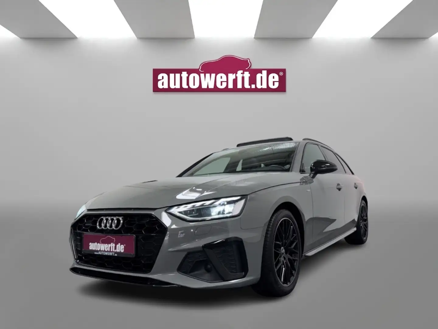 Audi A4 40 TDI QU S LINE BLACK PANO AHK MATRIX 18Z B&O Grau - 1