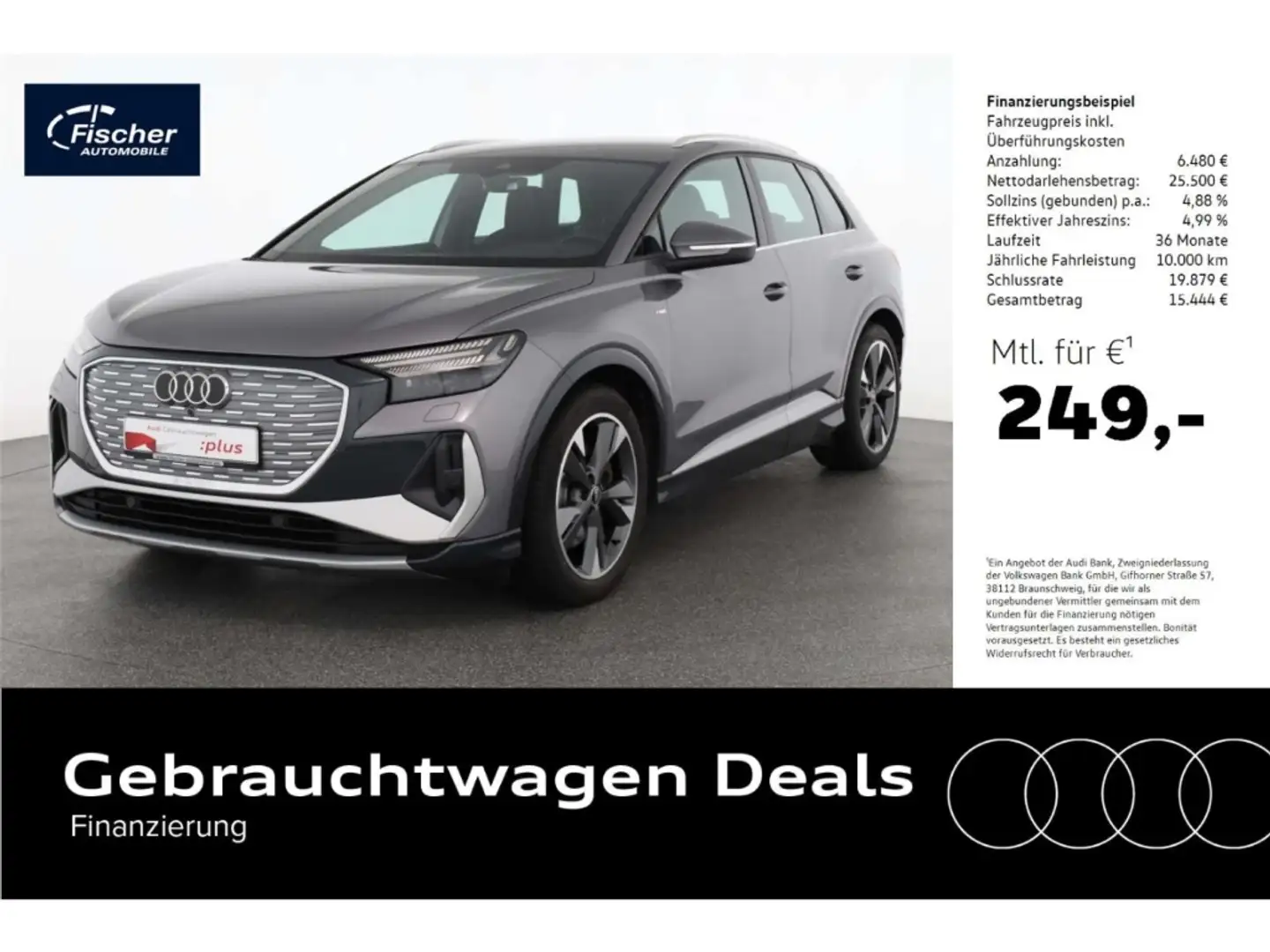 Audi Q4 e-tron 45 Gris - 1