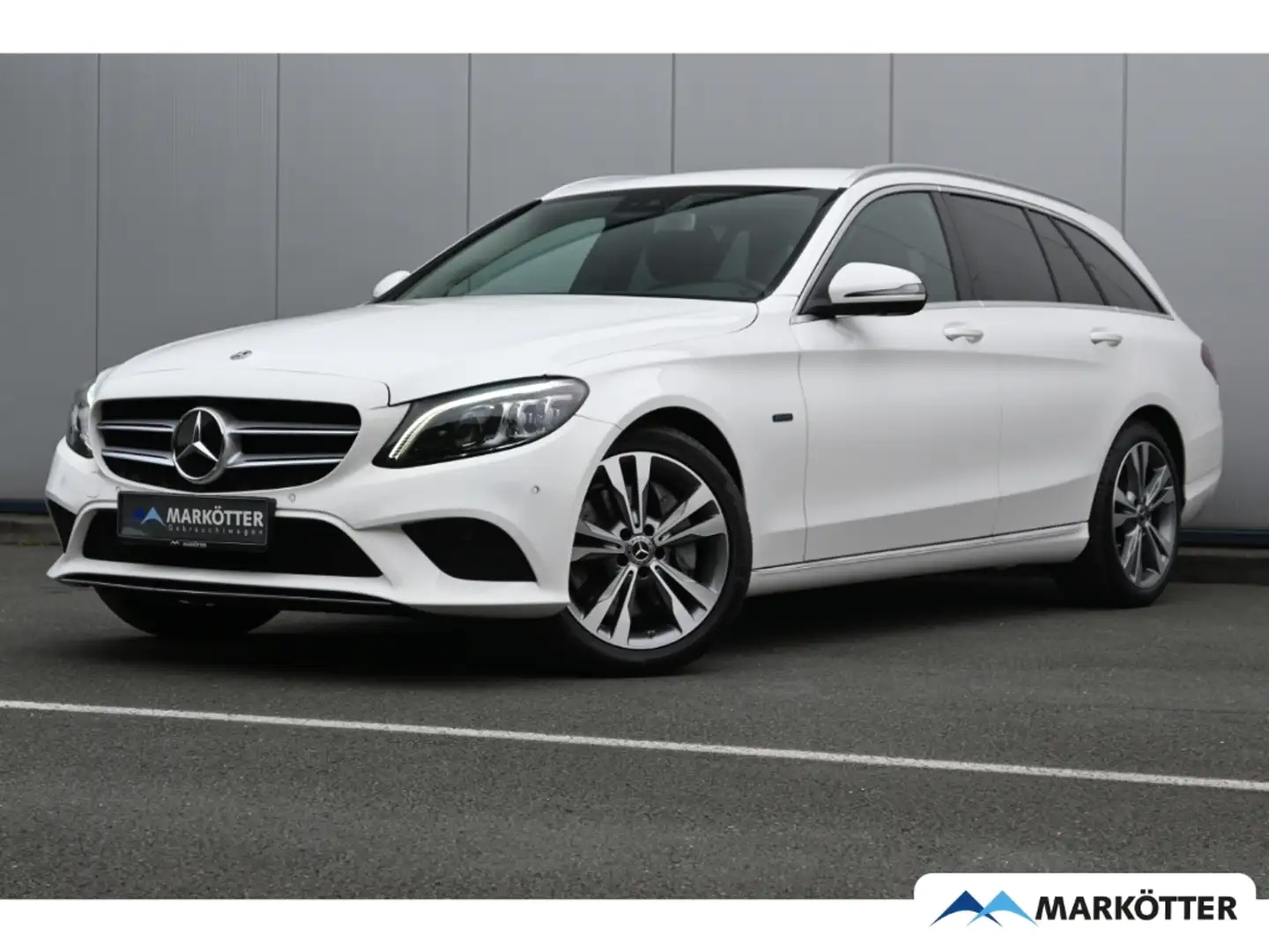 Mercedes-Benz C 300 Avant ACC/AHK/360°Cam/AirMatic/Keyless Weiß - 1