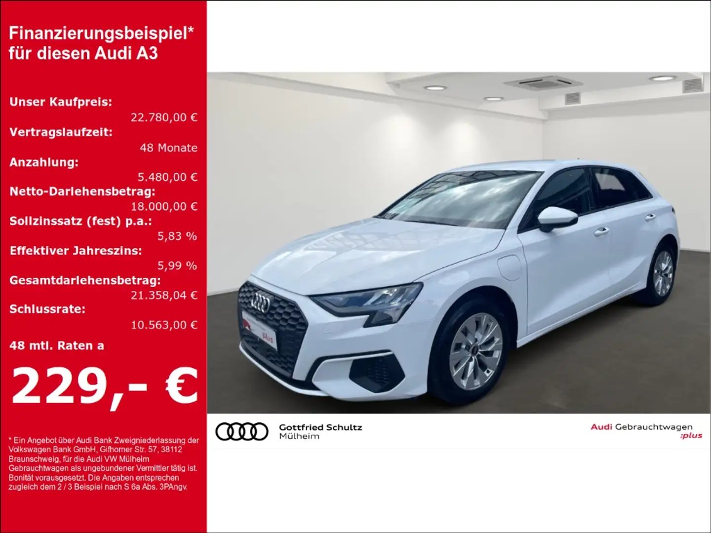 Audi A3 Sportback 40 TFSI e S-tronic VIRTUAL EPH SIH Wit - 1