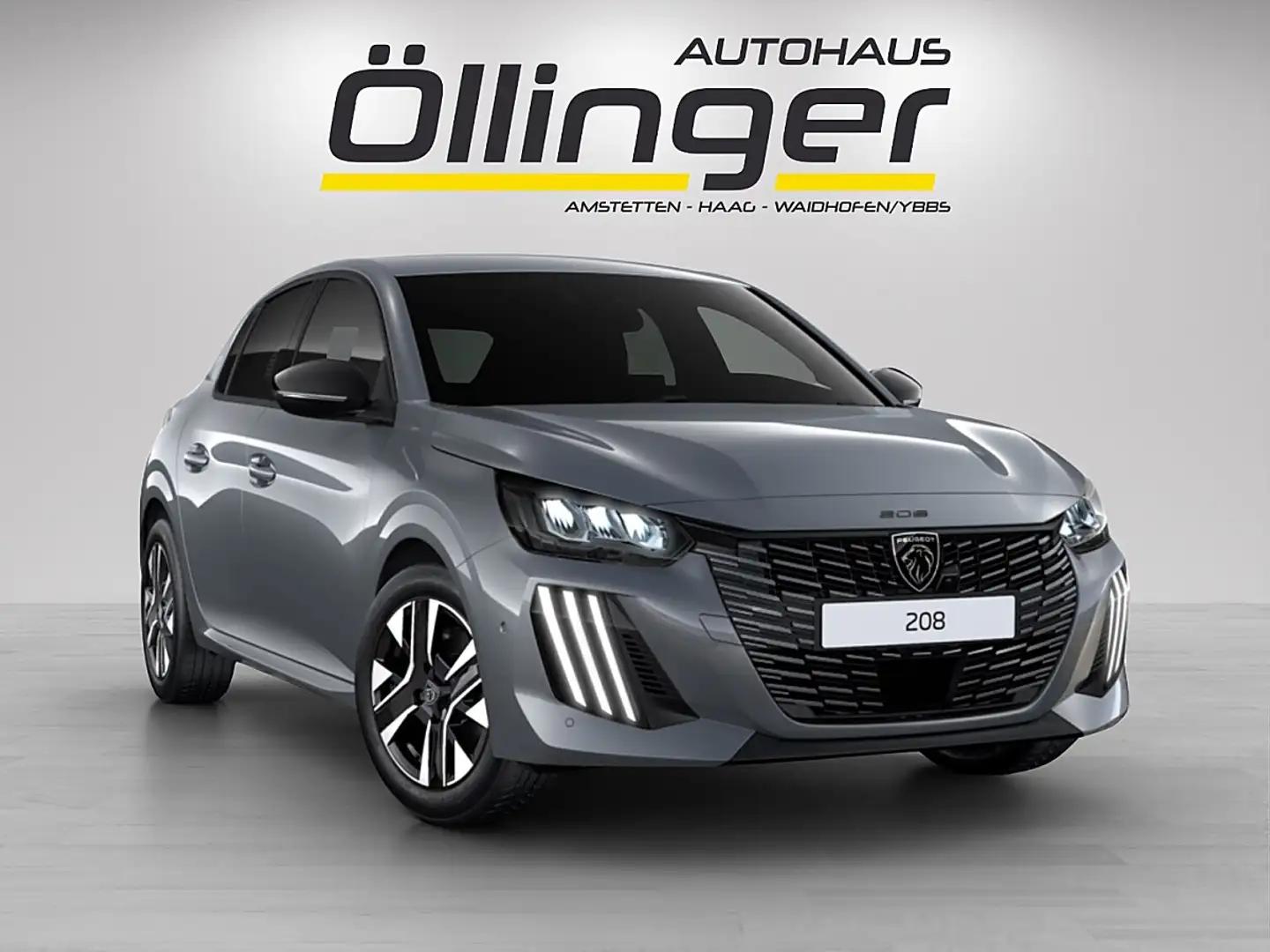 Peugeot 208 Hybrid 110 e-DCS6 Allure Grau - 1