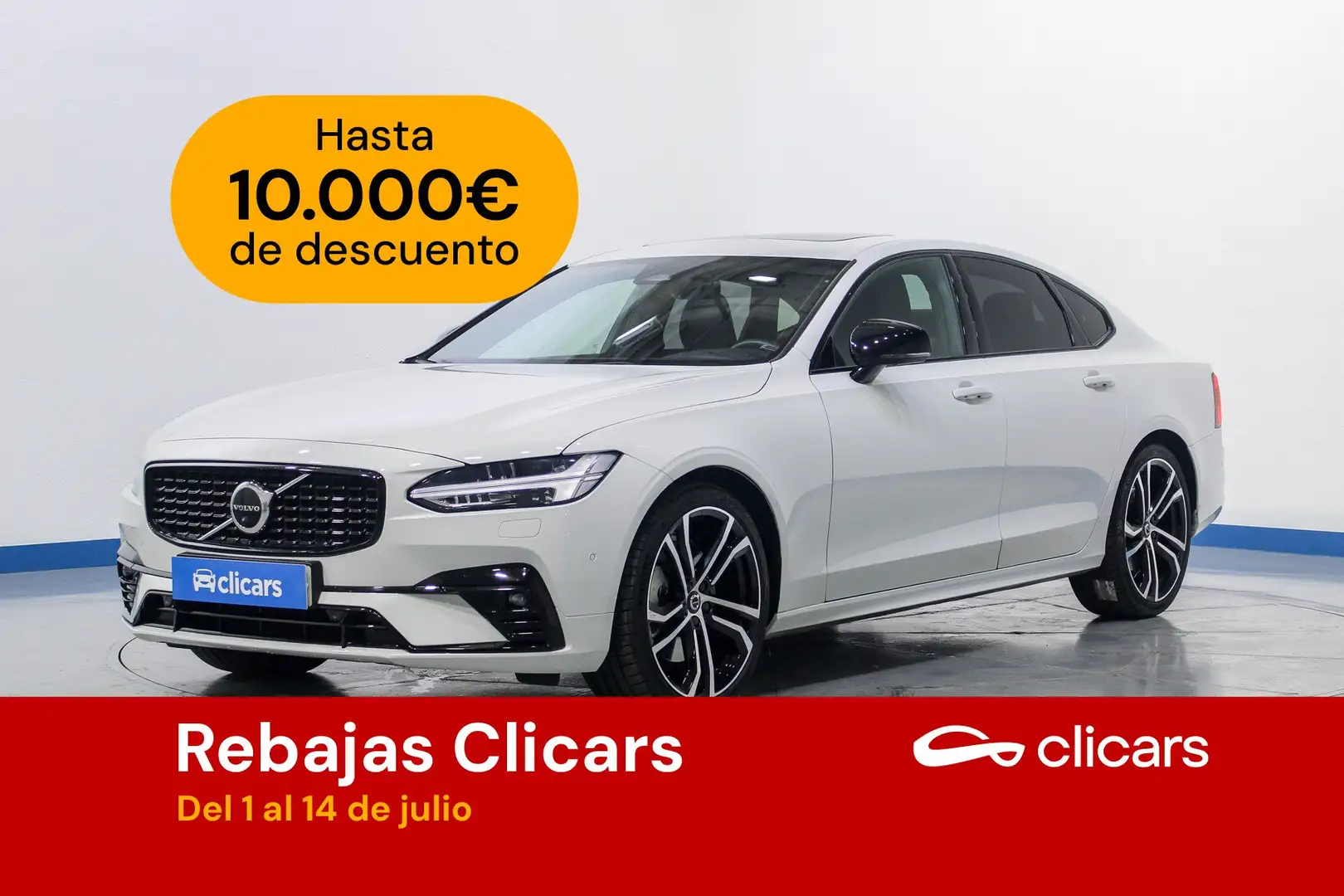 Volvo S90 B5 R-Design Aut. Blanc - 1