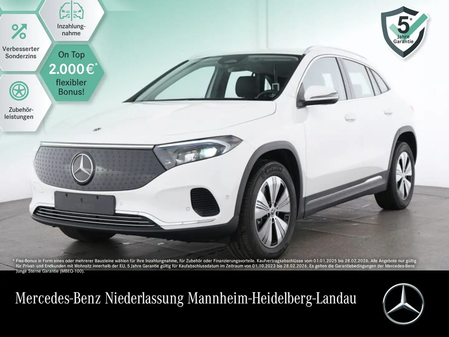 Mercedes-Benz EQA 250 PROG+ADVANCED+AHK+KAMERA+SPUR Weiß - 1