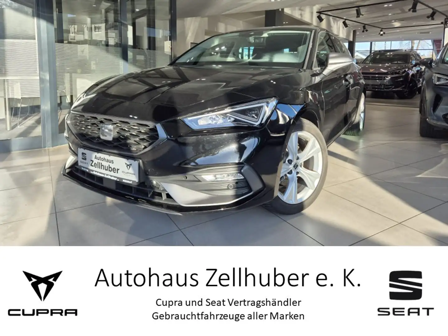 SEAT Leon 1.5 eTSI ACT OPF DSG FR *ACC*Kamera*Navi*Sitzhzg* Schwarz - 1