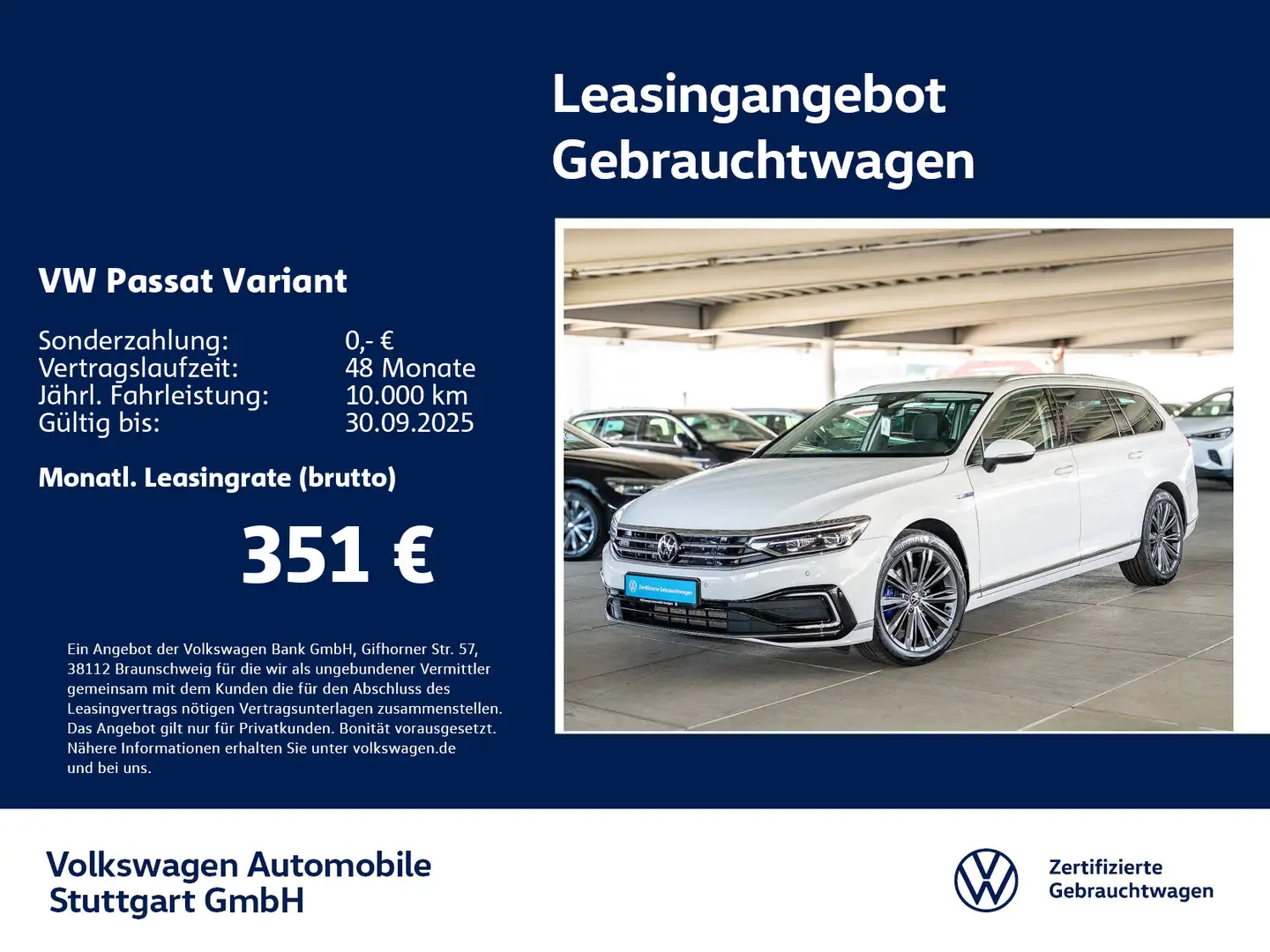 Volkswagen Passat Variant GTE 1.4 TSI DSG Navi Kamera AHK Weiß - 1