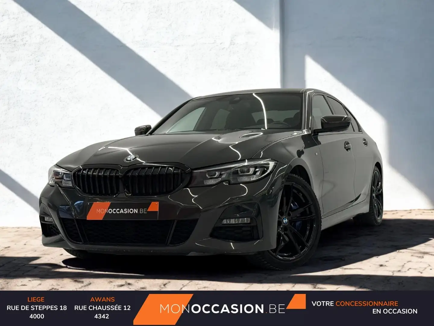 BMW 318 dA PACK M CARPLAY LED ALCANTARA CRUISE 19' Gris - 1