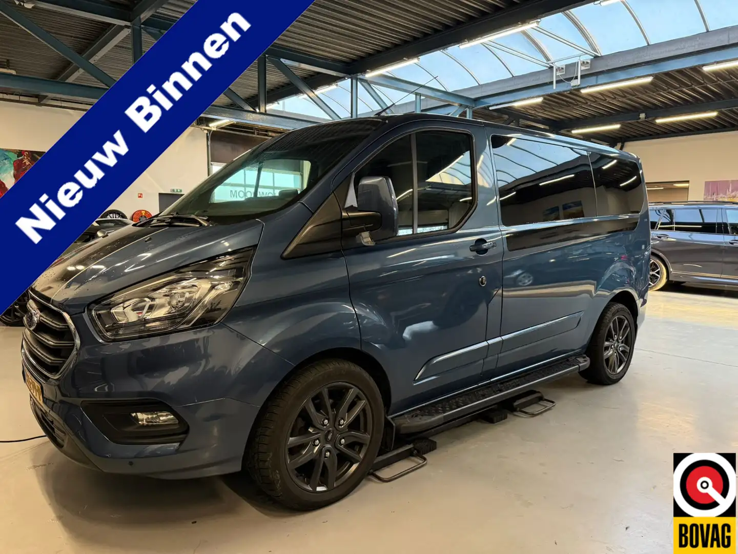 Ford Transit Custom 320 2.0 TDCI Automaat L1H1 Limited Navigatie Stoel Bleu - 1