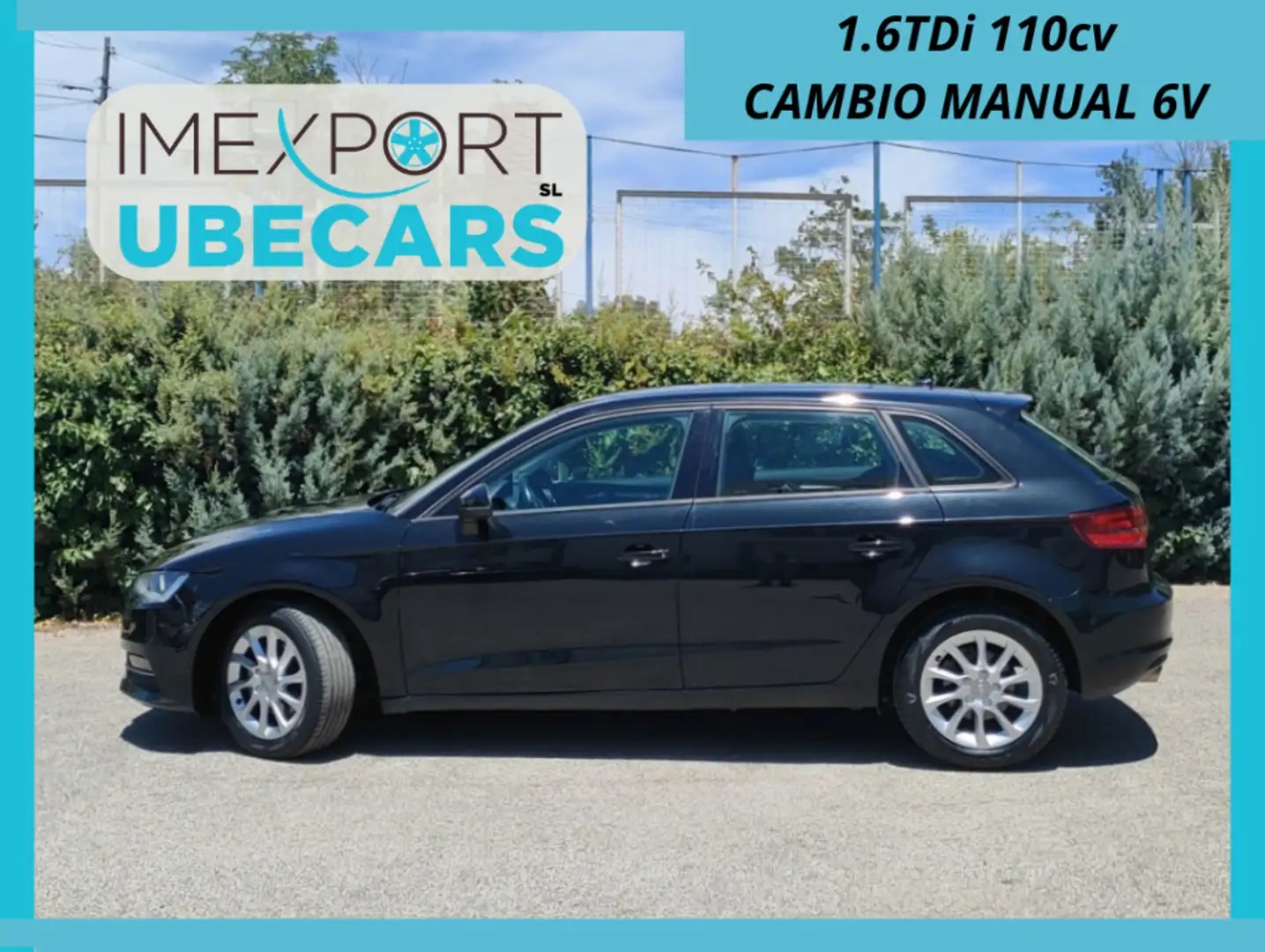 Audi A3 Sportback 1.6TDI CD Attraction Zwart - 1