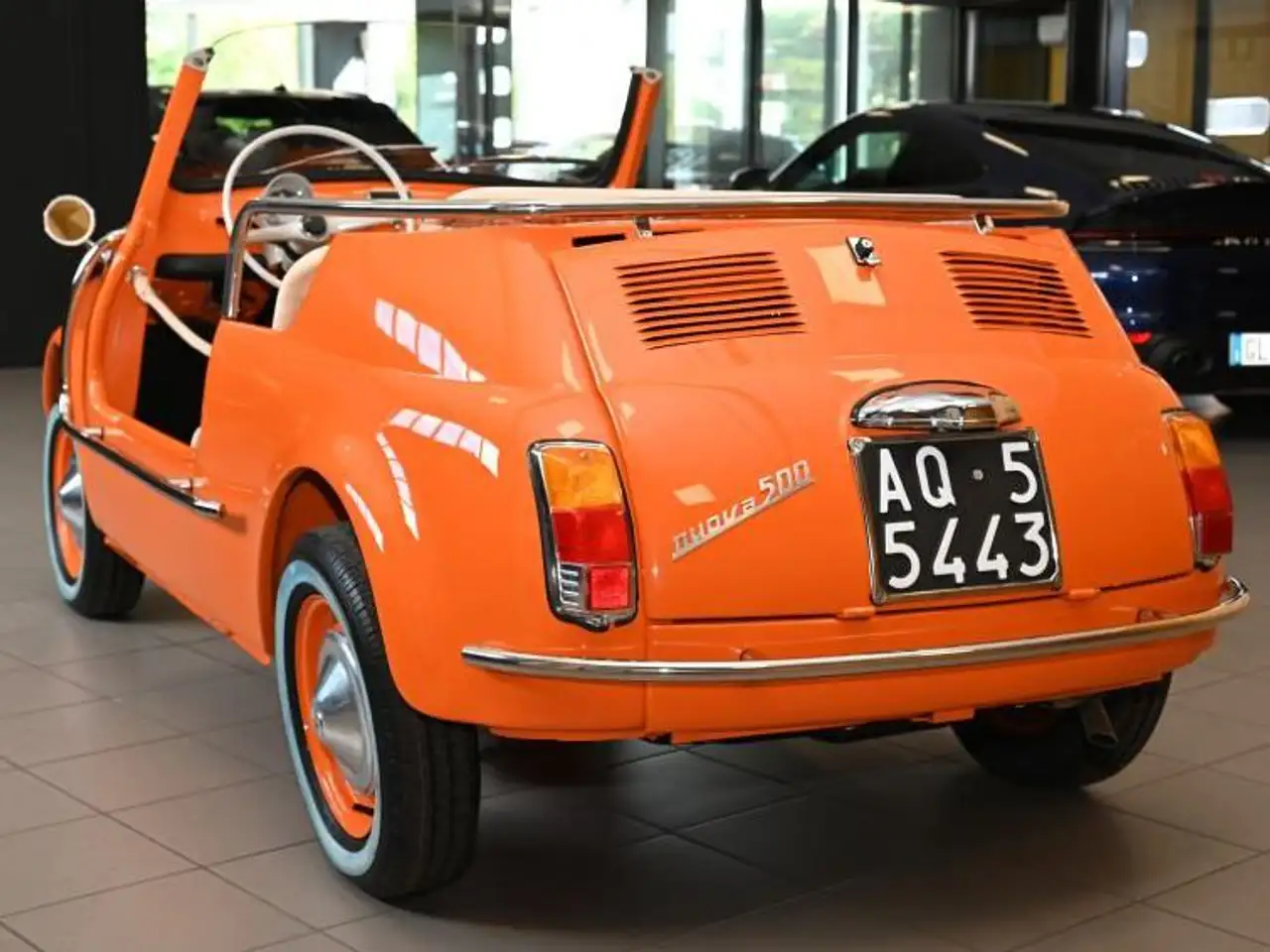 Fiat 500 F110 SPIAGGINA TOTALMENTE RESTAURATA TARGHE ORIGINALI OMOLOGATA SPIDER A LIBRETTO TUTTA NUOVA TUTTO DIMOSTRABILE UNICA!!!, foto 3