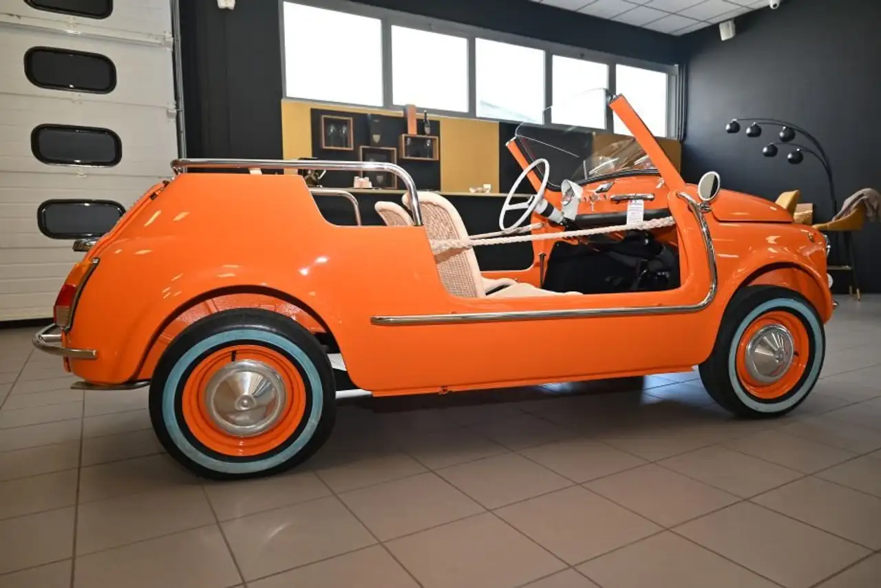 Fiat 500 F110 SPIAGGINA TOTALMENTE RESTAURATA TARGHE ORIGINALI OMOLOGATA SPIDER A LIBRETTO TUTTA NUOVA TUTTO DIMOSTRABILE UNICA!!!, foto 7