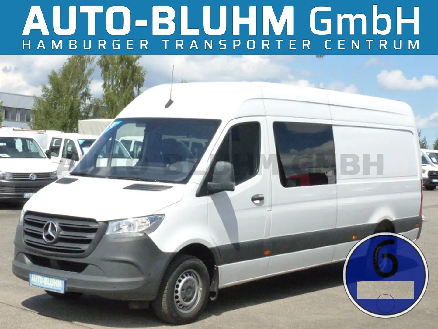 Mercedes-Benz Sprinter 314 CDI Mixto Maxi 2-Regale Stdhzg Navi Weiß - 1