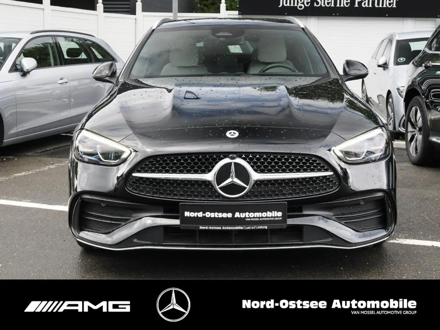 Mercedes-Benz C 200 T AMG KEYLESS DISTR 360° SZH MBUX NAVI 19" Negro - 2