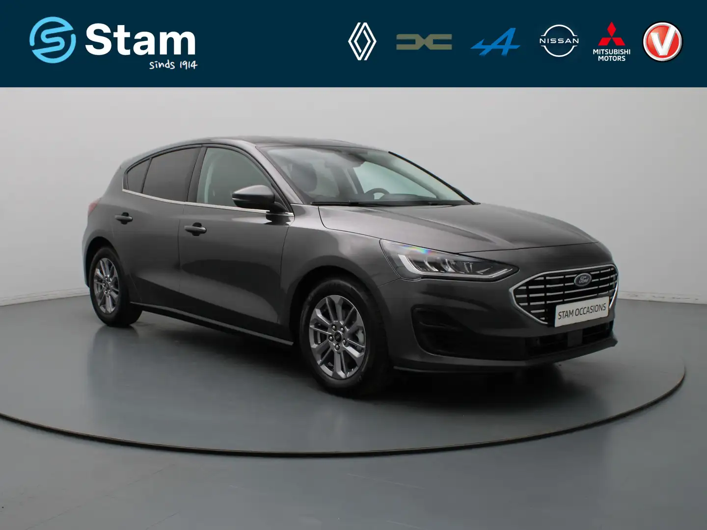 Ford Focus 125pk EcoBoost Hybrid Titanium Climate | Cruise | Gris - 1