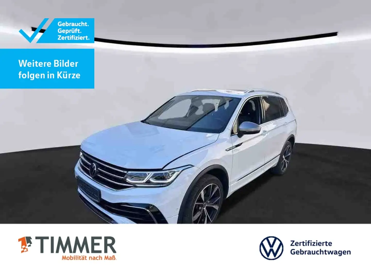Volkswagen Tiguan Allspace 2.0 TDI DSG 4M R-LINE *IQ *AHK *PANO *ACC *RKAM * Weiß - 1