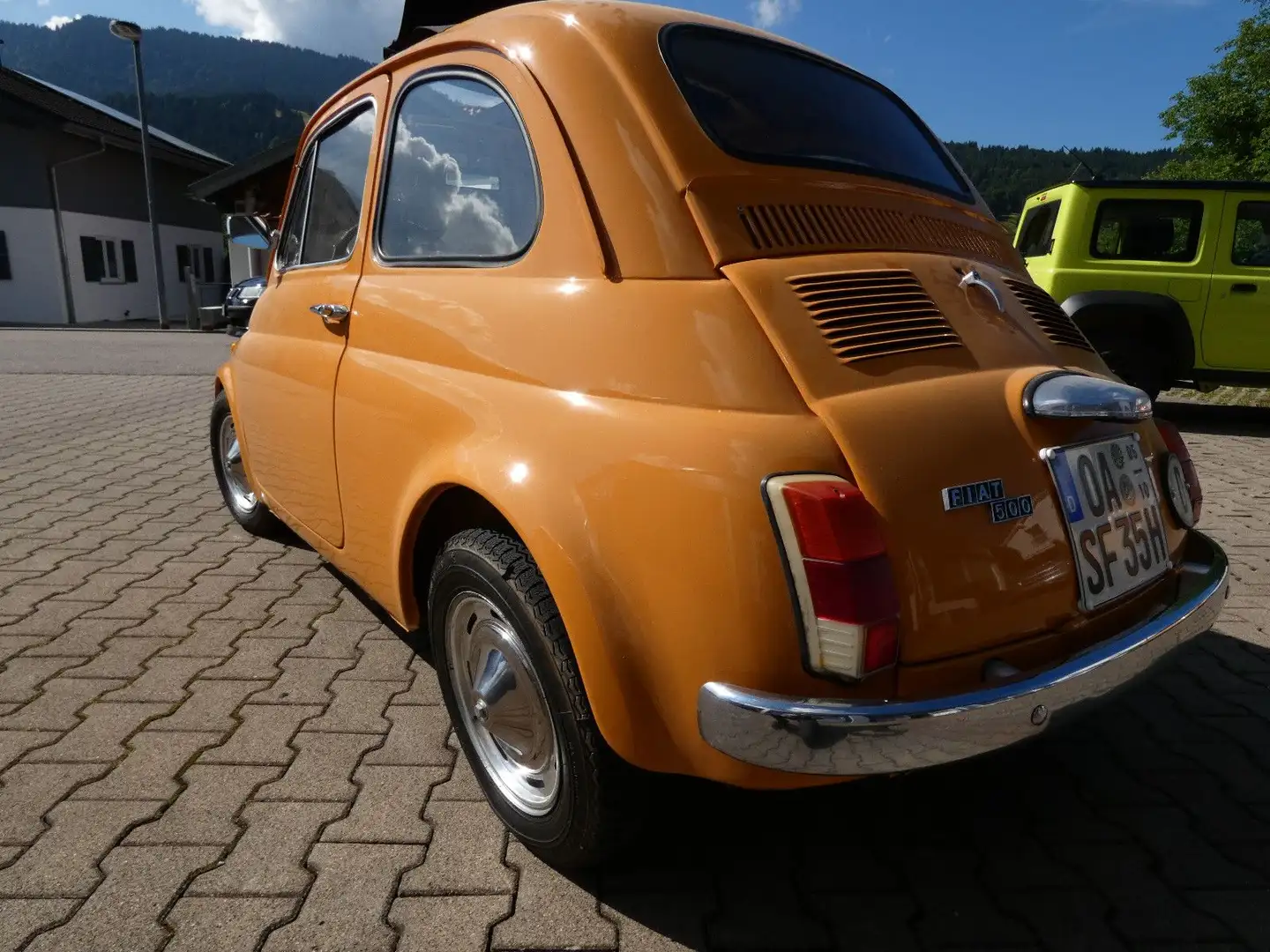 Fiat 500 Cinquecento, Faltdach, Restauriert, H-Zul. Gelb - 2