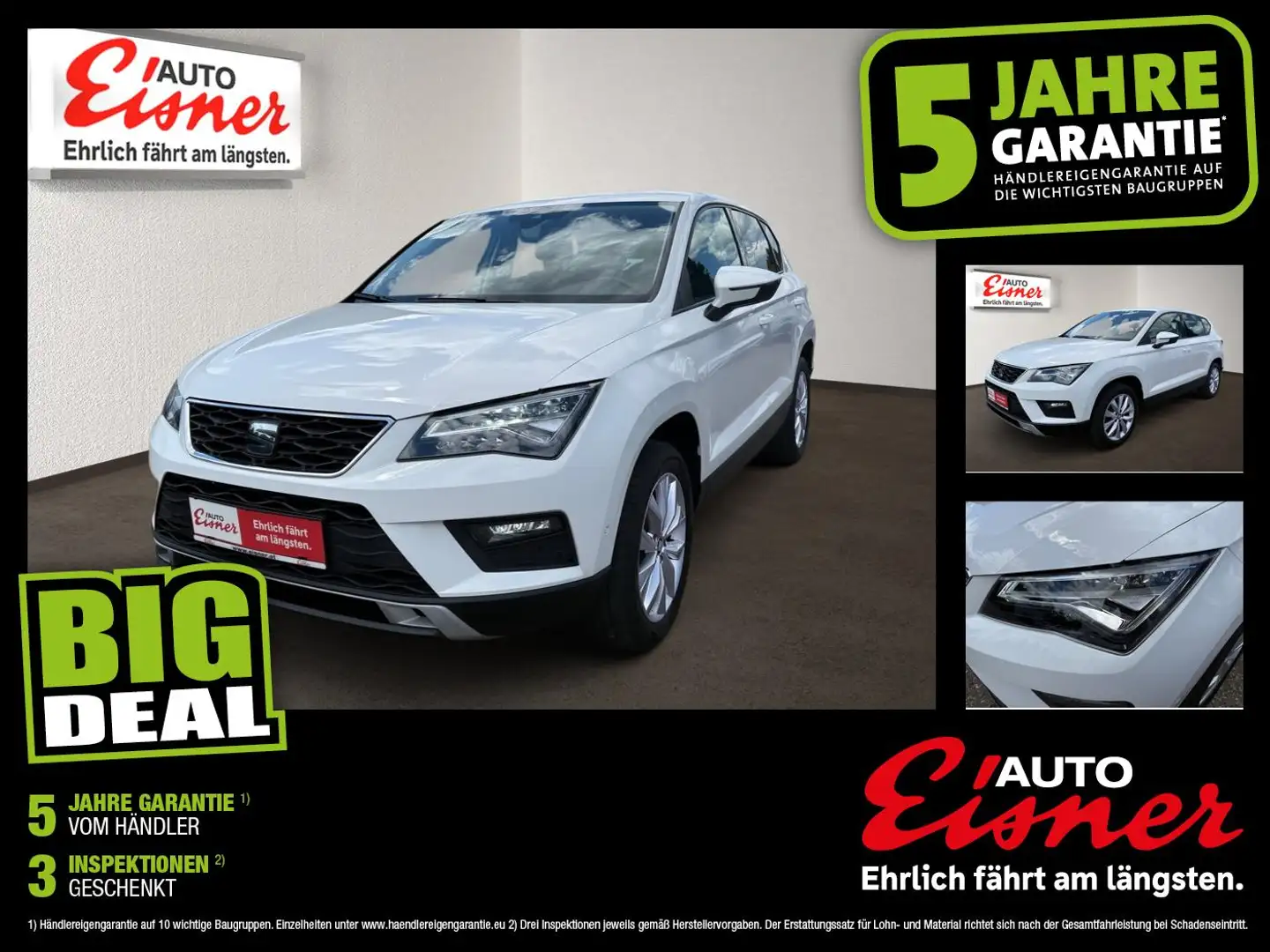 SEAT Ateca Style 1.5 TSI ACT DSG Top Produkt ! Weiß - 1