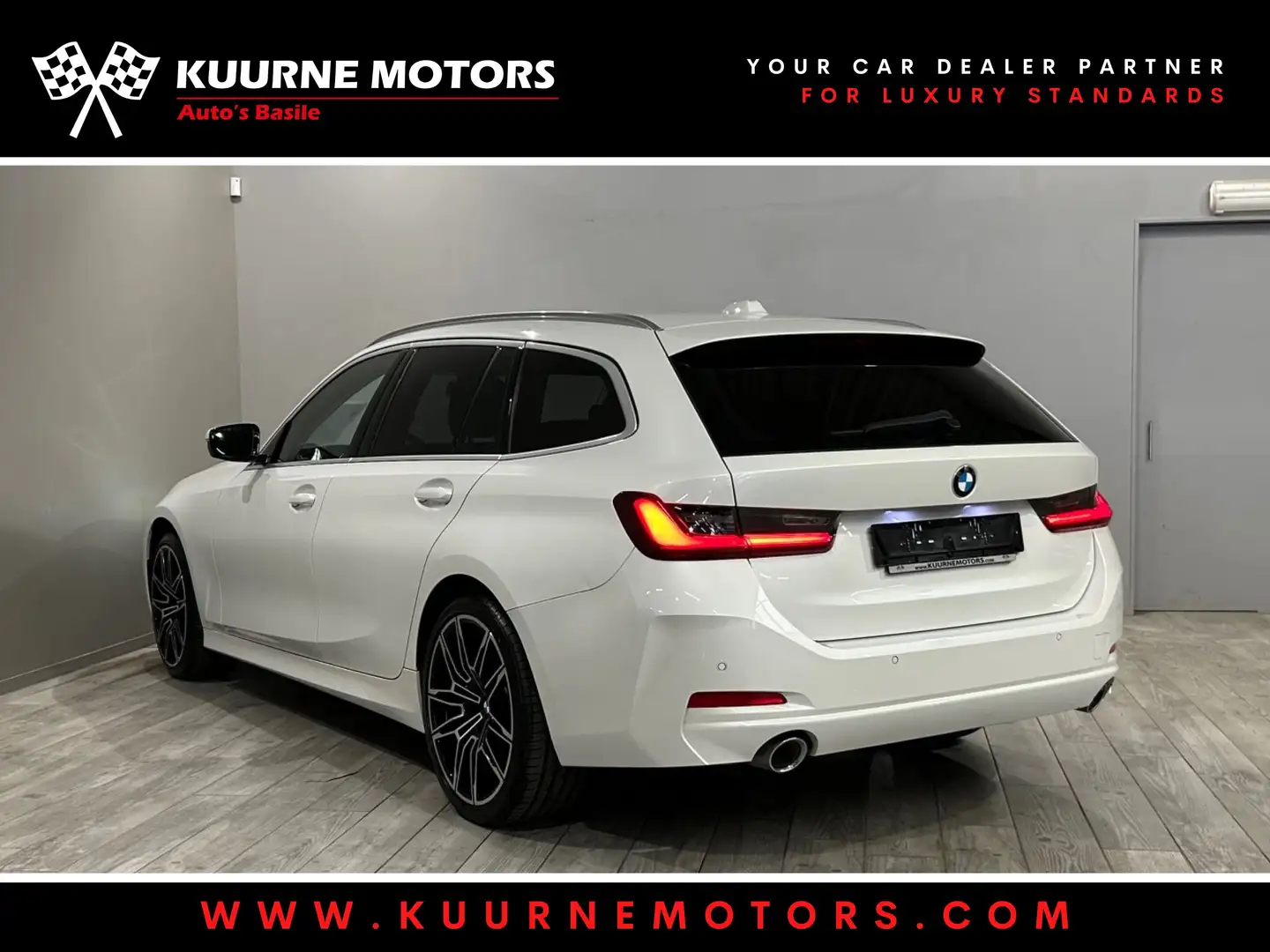BMW 316 dA Touring Alu19"/WideScr/SportZet *2j garantie* Wit - 2
