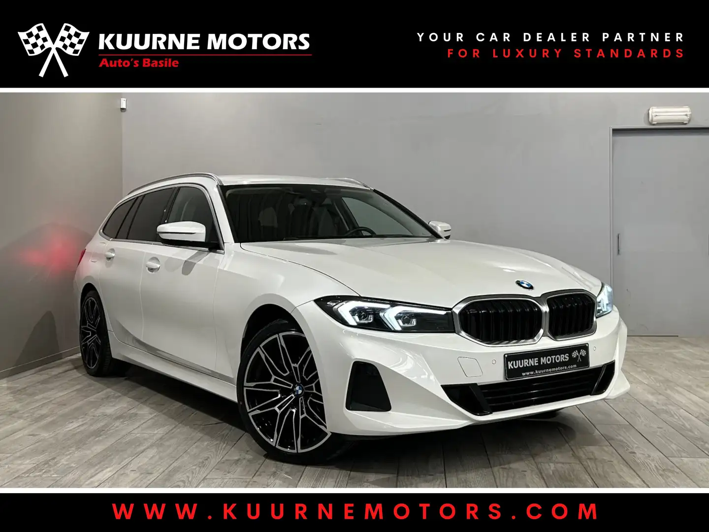 BMW 316 dA Touring Alu19"/WideScr/SportZet *2j garantie* Wit - 1