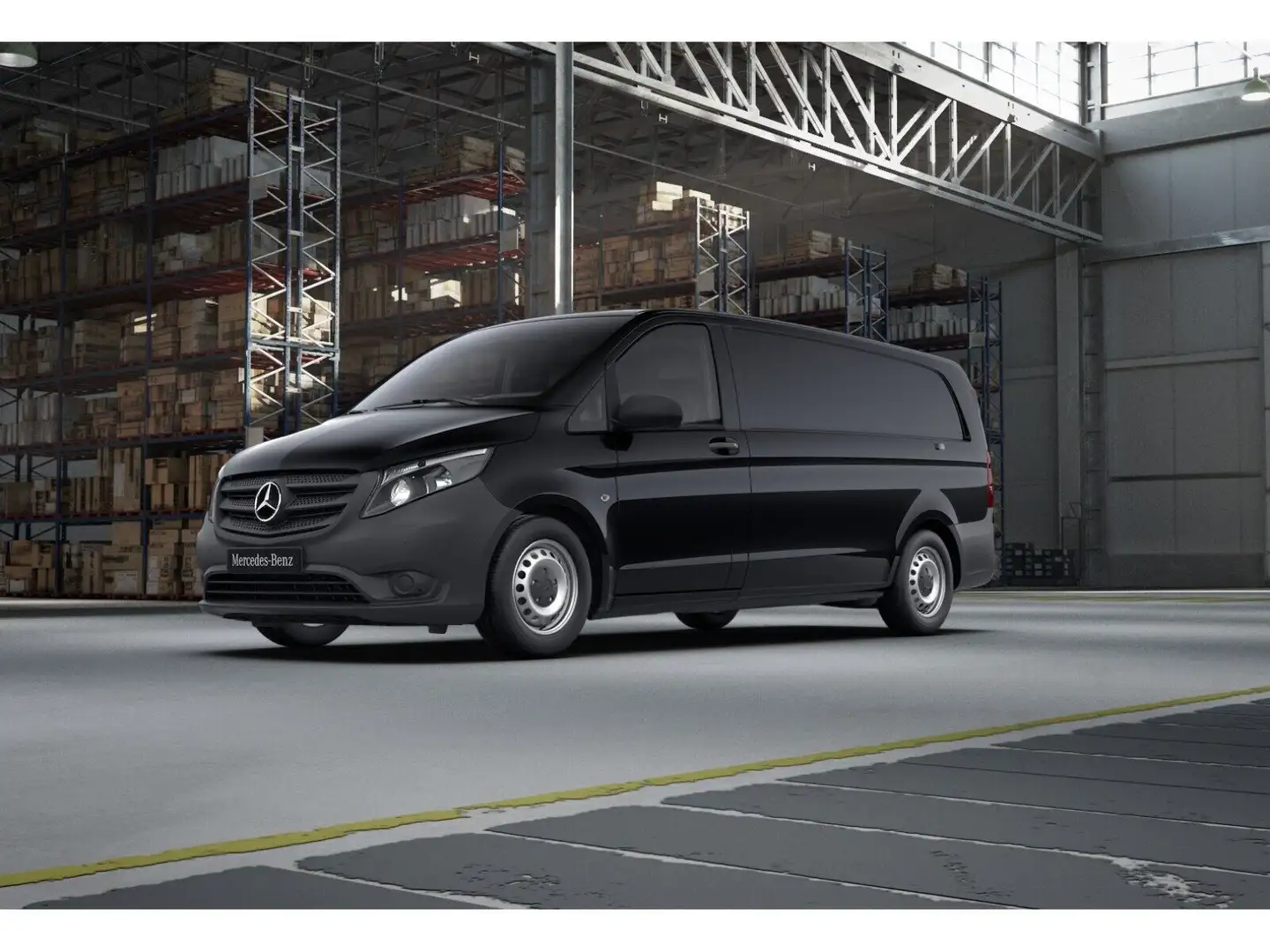 Mercedes-Benz Vito 116 CDI Kasten Extralang Klima+Navi+Kamera Noir - 1
