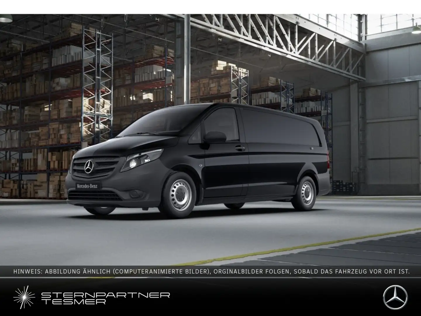 Mercedes-Benz Vito 116 CDI Kasten Extralang Klima+Navi+Kamera Schwarz - 1