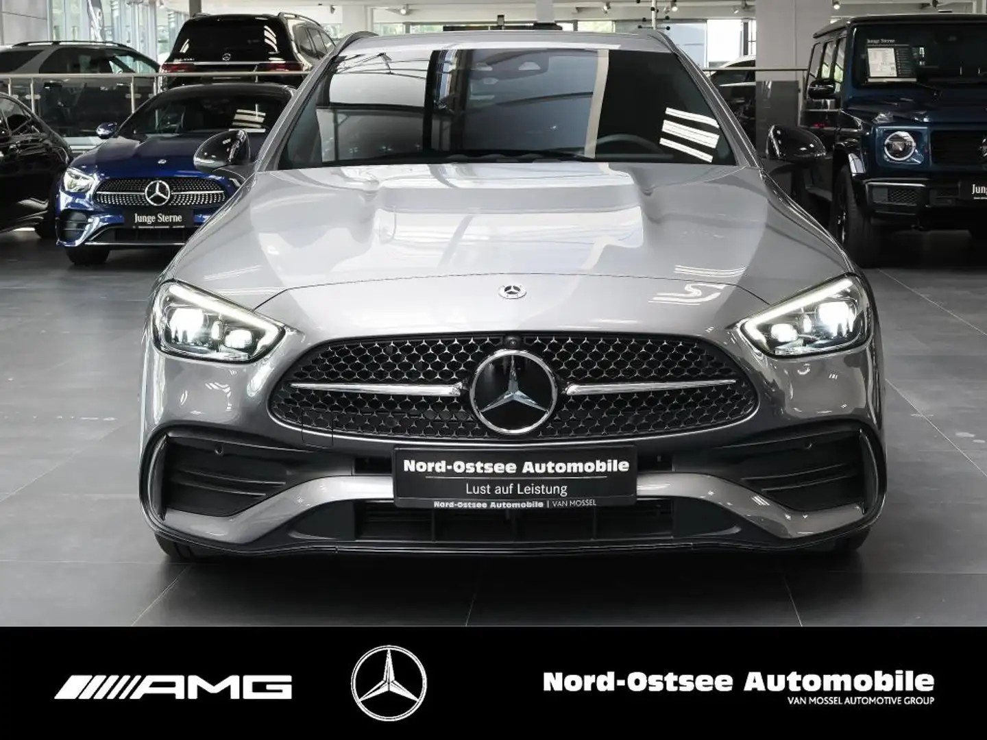 Mercedes-Benz C 300 e T AMG PREM NIGHT DISTR DC-LADEN 360° SZH Gris - 2
