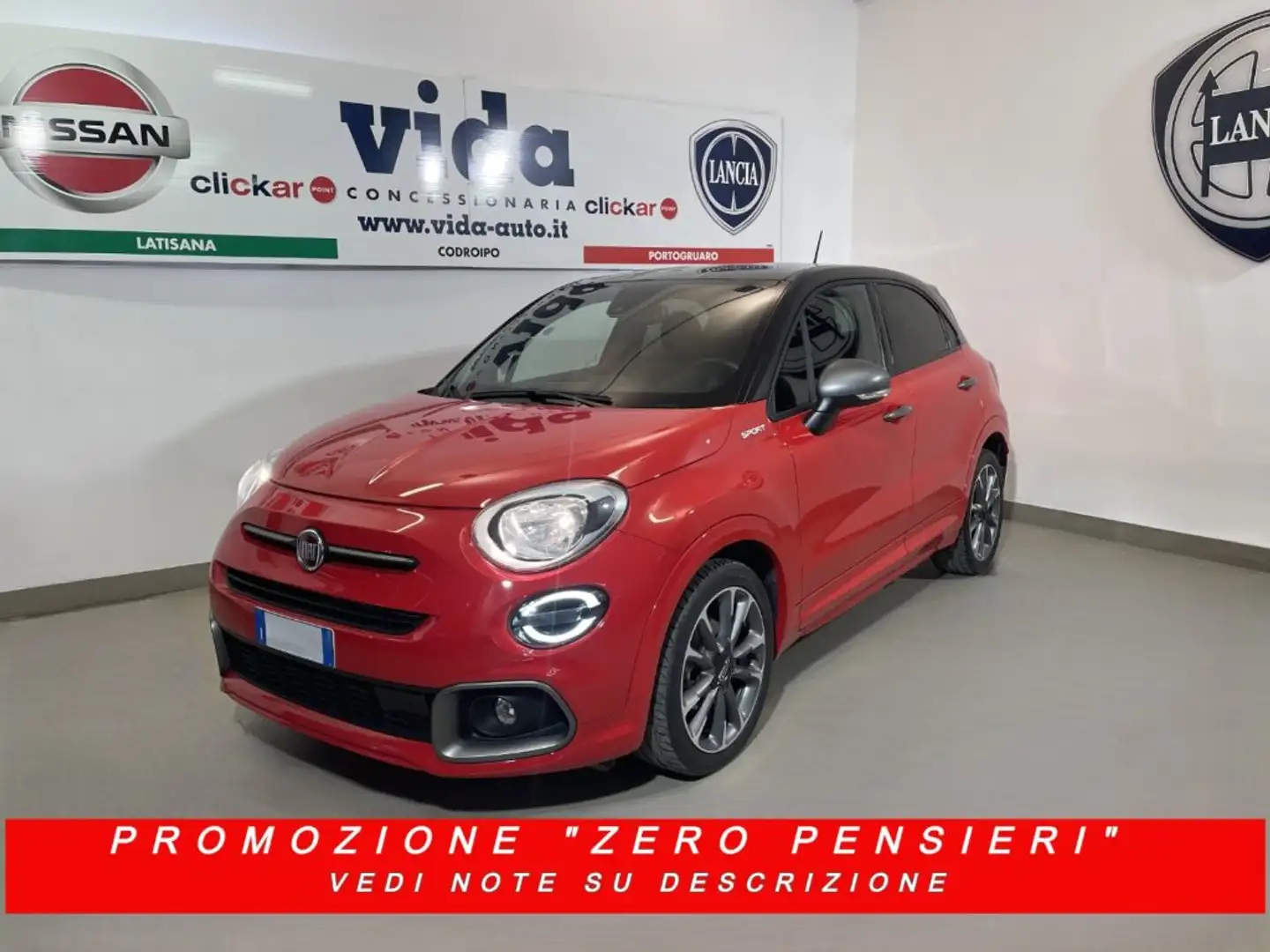 Fiat 500X 1.6 MJT 130 CV Sport 2250 EURO OPT!! Rosso - 1