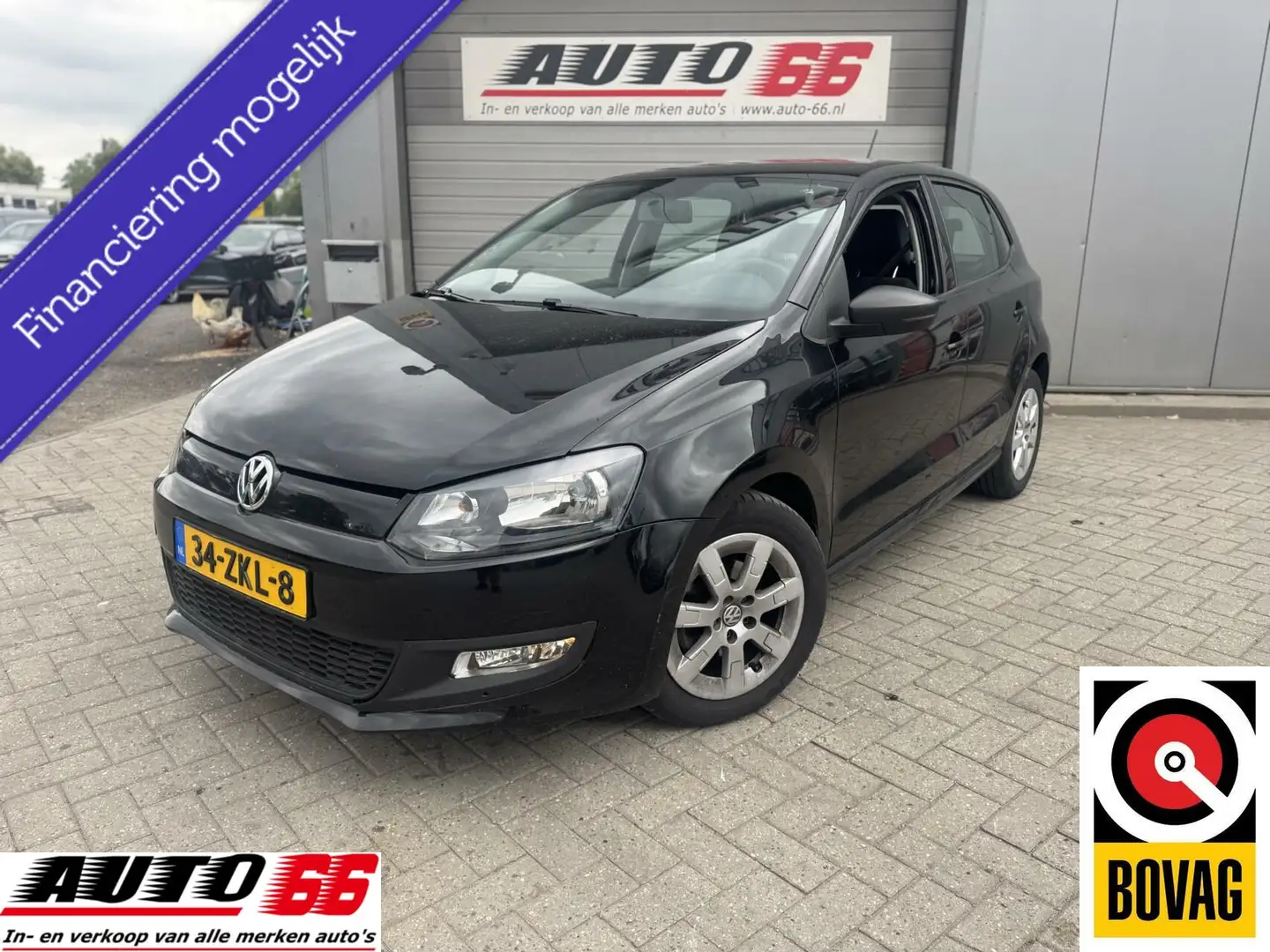 Volkswagen Polo 1.2 TDI Trendline 5 drs AiRCO Zwart - 1