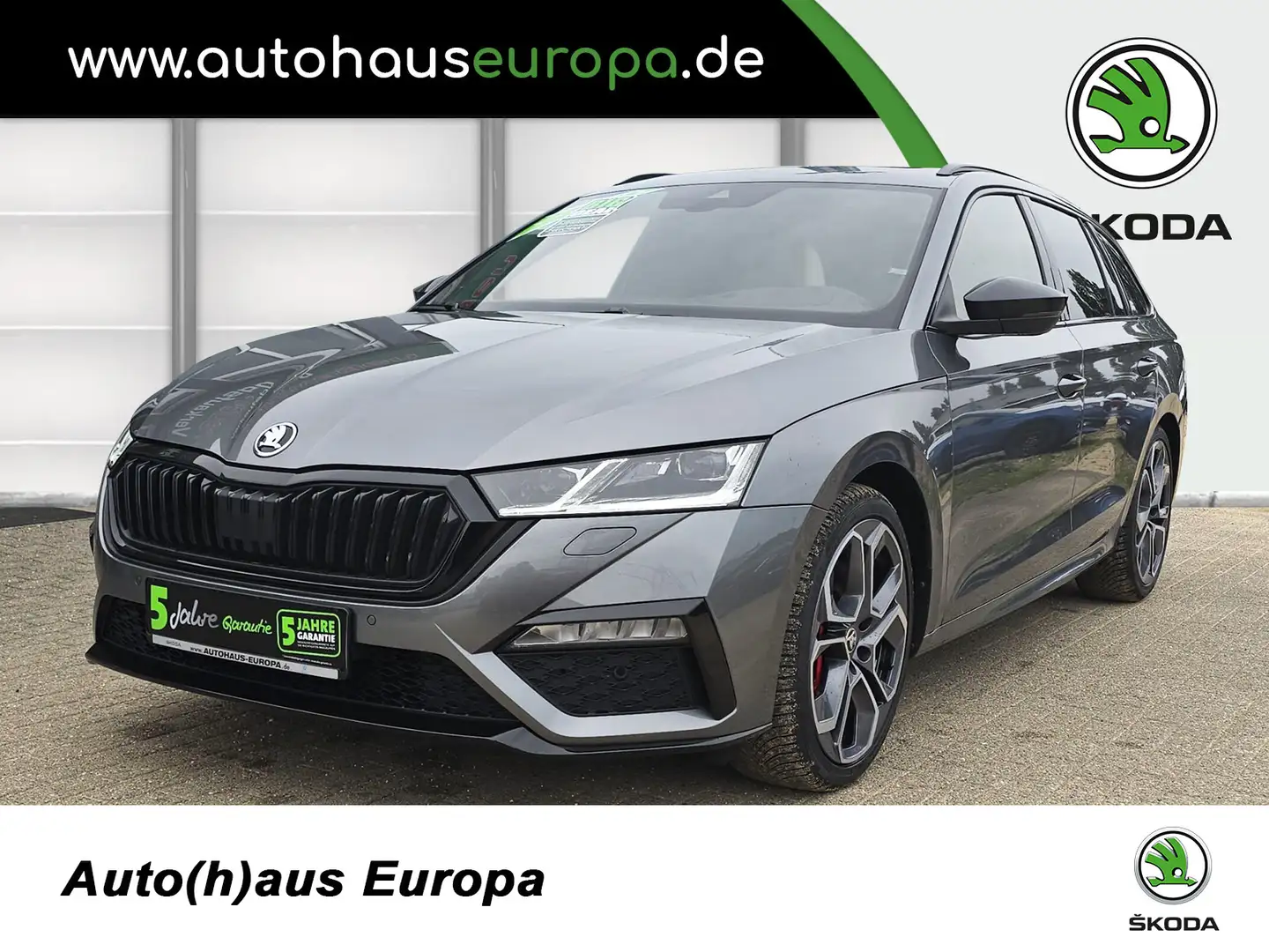 Skoda Octavia Combi 2.0 TSI DSG RS Matrix ACC Kam Navi 4xSHZ LHZ Grau - 1