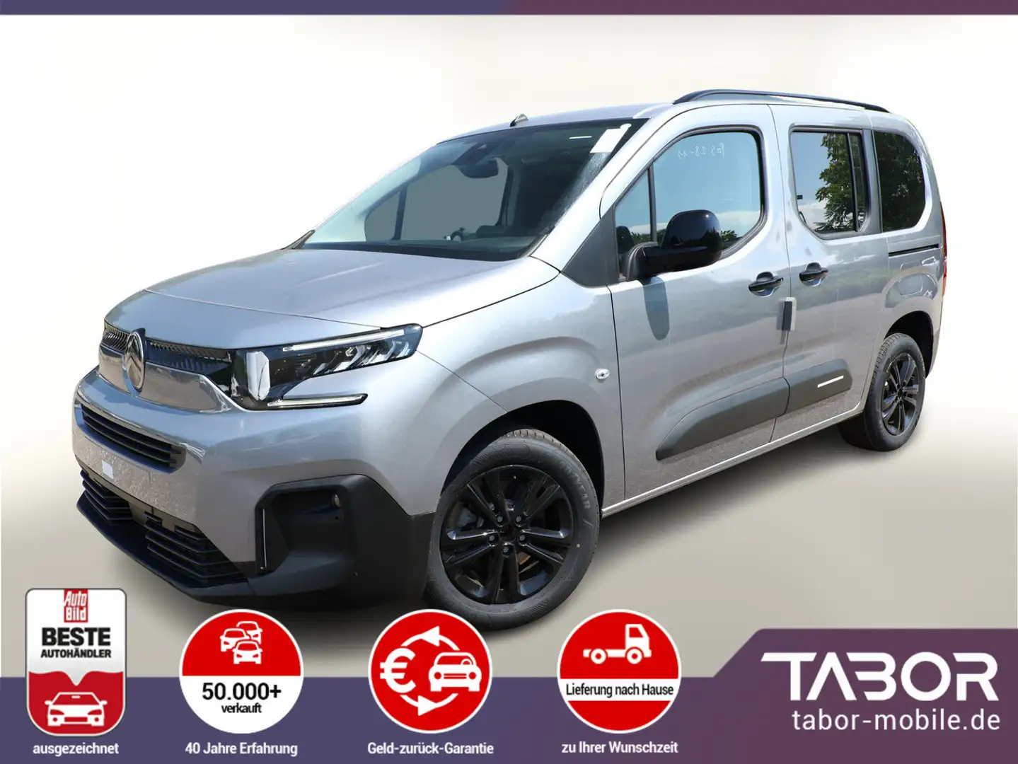 Citroen Berlingo PKW 130 EAT8 MAX Nav Keyl Kam PDC 16Z Grau - 1