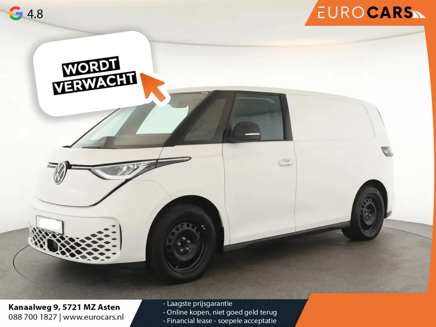 Volkswagen ID. Buzz Cargo 77 kWh 204pk Trekhaak 3zits LED Cruise control Nav Alb - 1