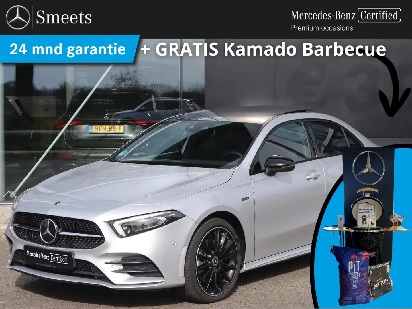 Mercedes-Benz A 250 e Premium AMG line | Panoramadak | Dodehoekassiste Grijs - 1