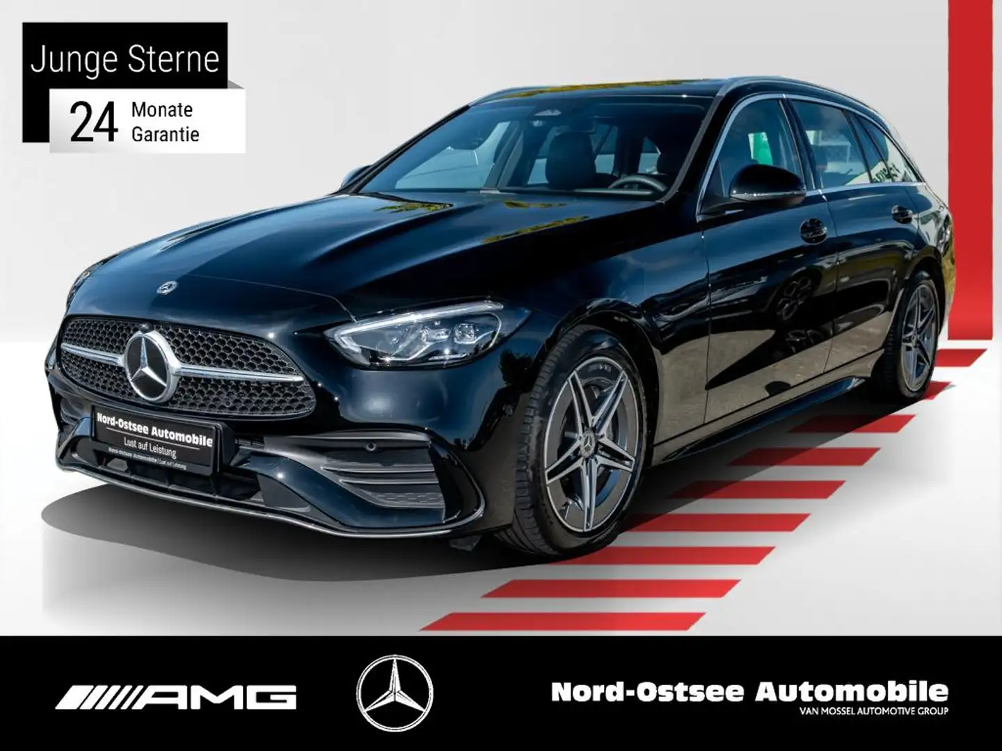 Mercedes-Benz C 220 d T AMG ADV. 360° KAMERA LED 9G DISTRO NAV Schwarz - 1