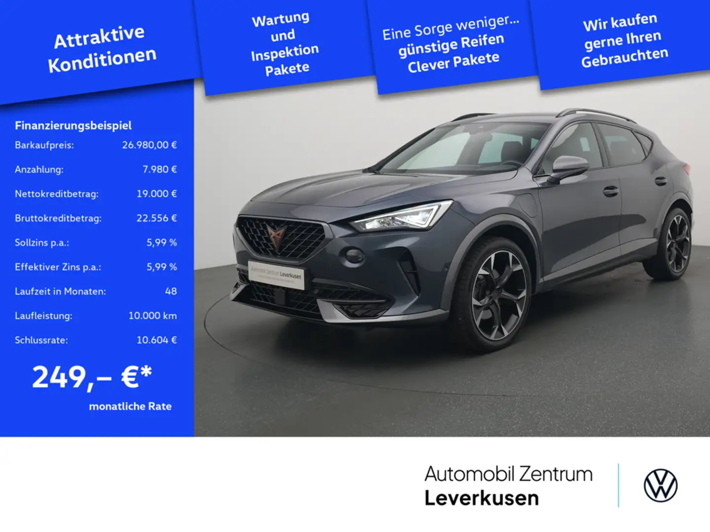 CUPRA Formentor e-Hybrid VIRT LED AHK DSG SHZ PDC A Grau - 1