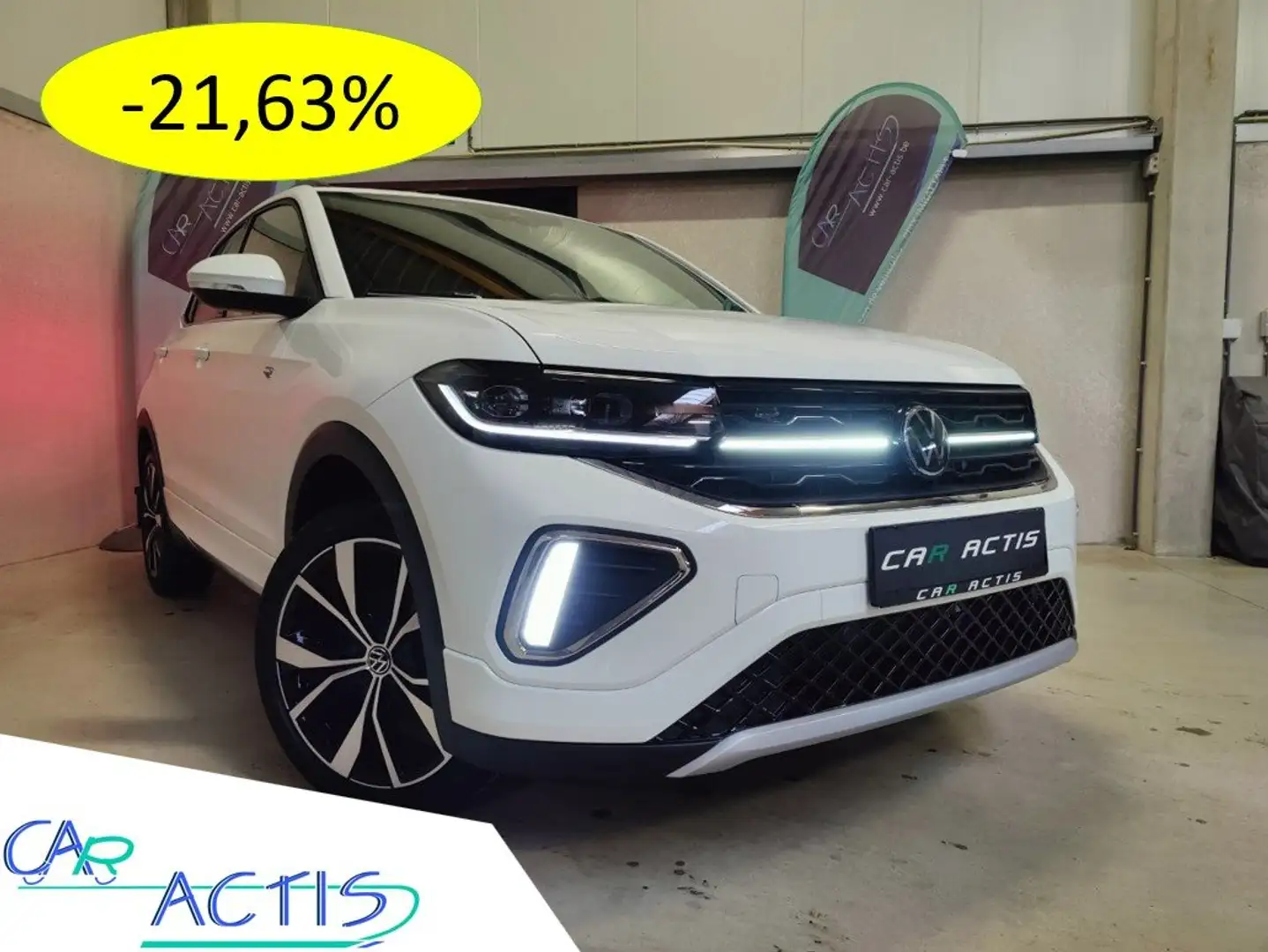 Volkswagen T-Cross 1.0TSI R-Line Limited- IQ - CLIM AUT - CAM - KESSY Blanc - 1