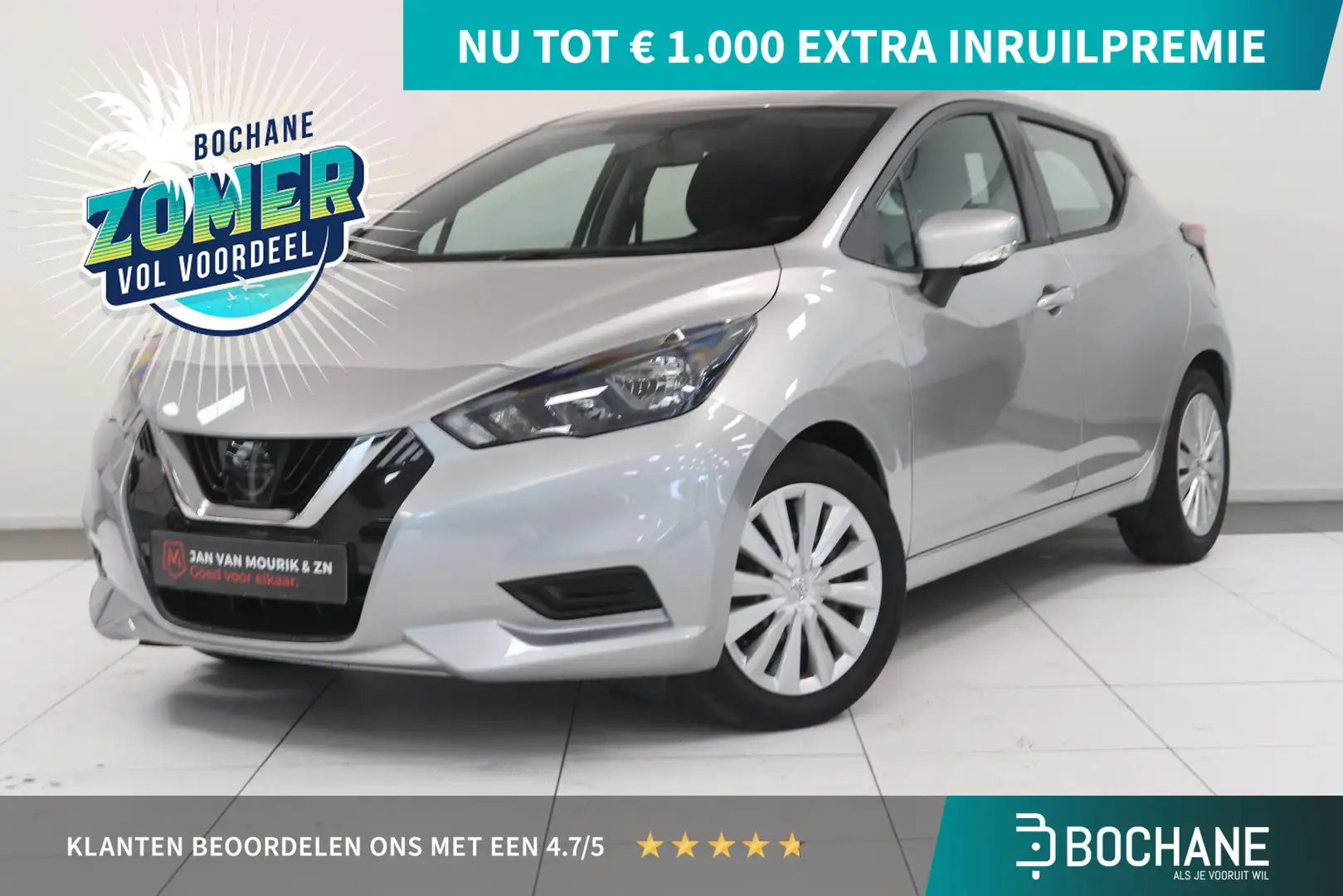 Nissan Micra 1.0 IG-T Acenta | Climatronic | Parkeersensor | Ap Grijs - 1