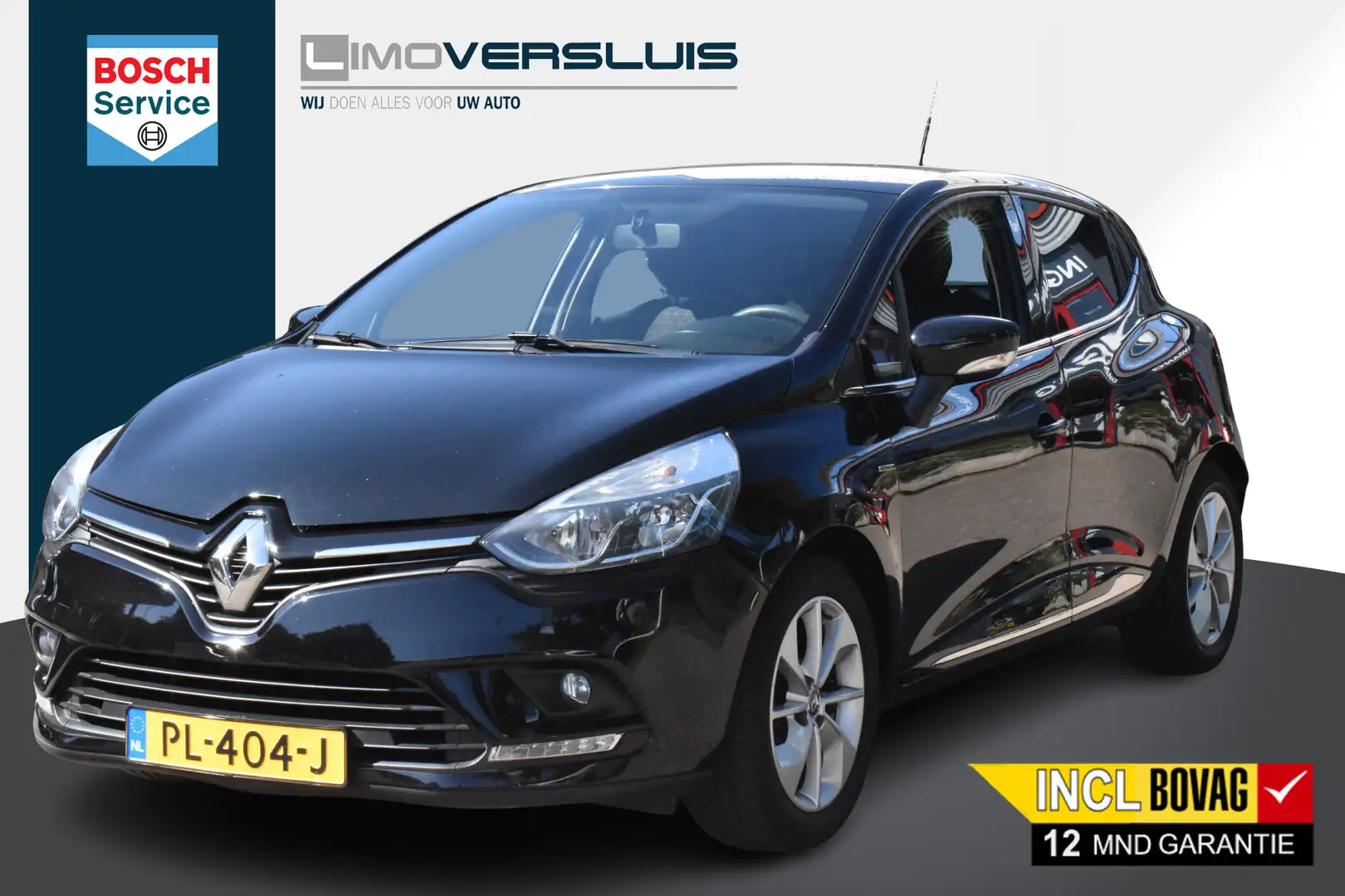 Renault Clio 0.9 TCe Limited Airco | Navigatie | 100% Onderhoud Noir - 1