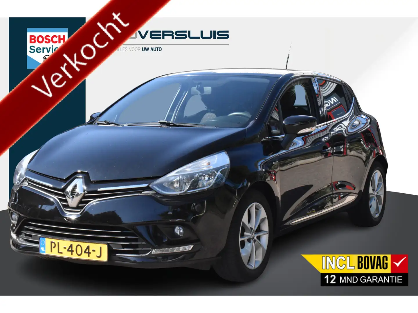 Renault Clio 0.9 TCe Limited Airco | Navigatie | 100% Onderhoud Noir - 1