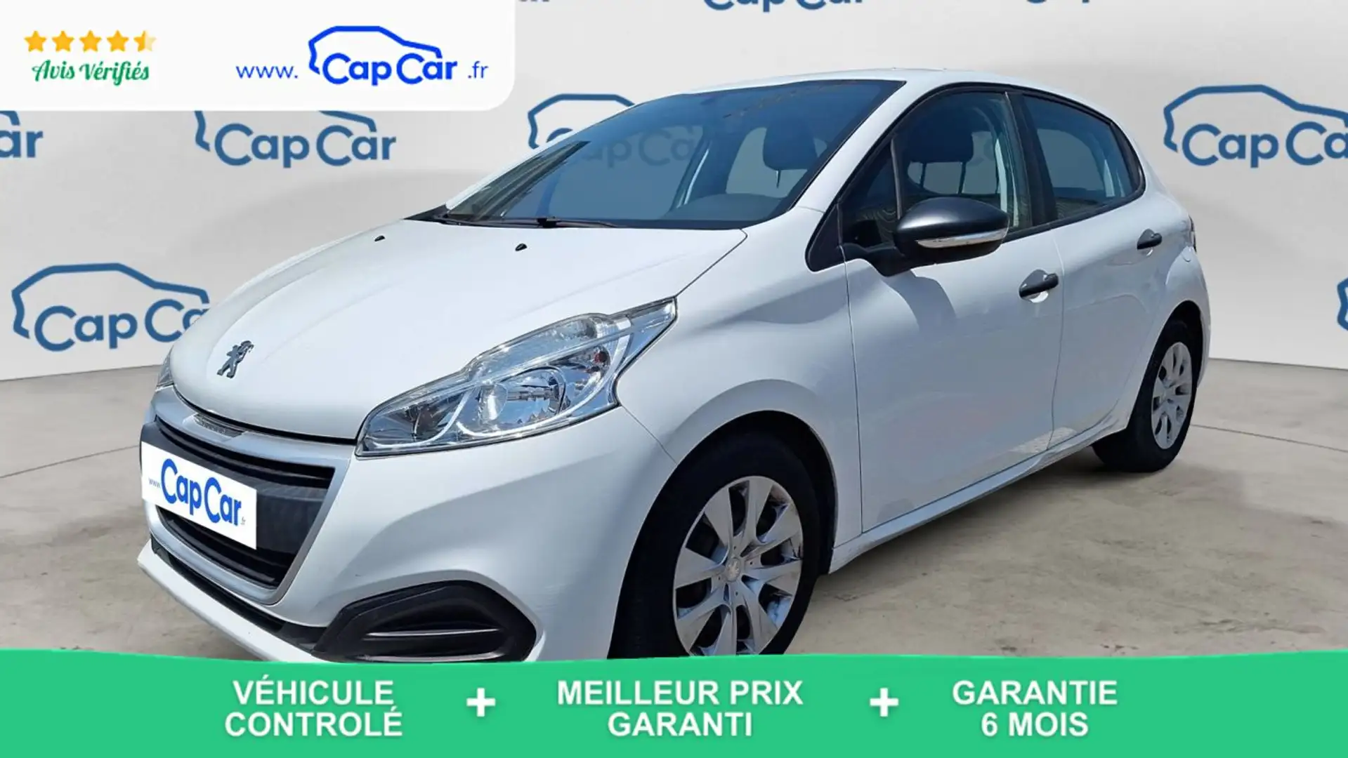 Peugeot 208 2pl 1.6 BlueHDi 75 Affaire Pack Clim Blanc - 1