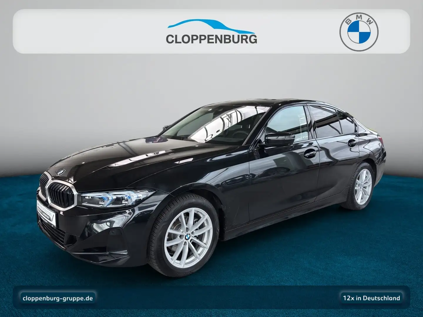 BMW 318 i Limousine Navi+360°+SHZ+HiFi+Fernl.Ass+LED Schwarz - 1