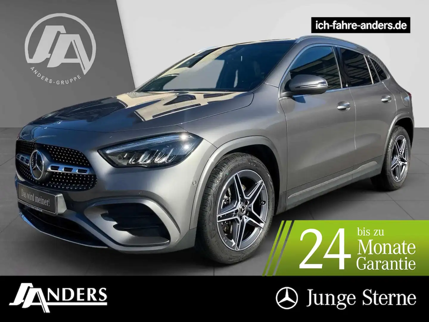 Mercedes-Benz GLA 220 d 4M AMG PREMIUM+Pano+Dist+AHK+Sound+Key Grau - 1