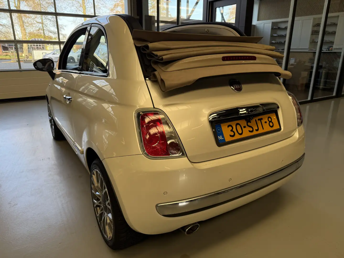 Fiat 500C 0.9 TwinAir Lounge Airco, Leder, Carplay Weiß - 2