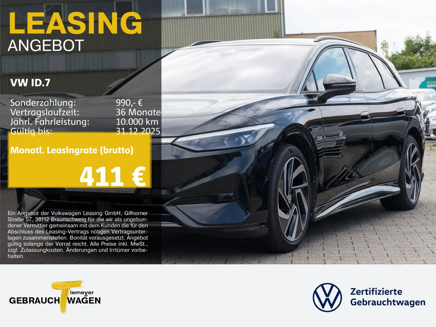 Volkswagen ID.7 Tourer PRO 286PS LM20 AHK 360 IQ.LIGHT Negro - 1